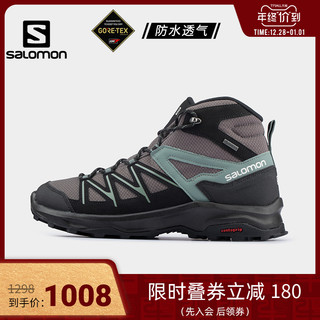 salomon萨洛蒙户外徒步鞋高帮防水男鞋运动鞋登山鞋耐磨防滑