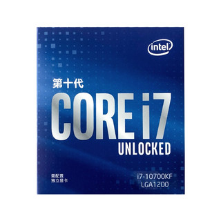 Intel 英特尔 i7-10700KF盒装CPU+技嘉B460M 小雕ELITE 主板 板U套装