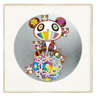 ARTMORN 墨斗鱼艺术 村上隆系列 Panda,panda Cubs,and Flowerball 版画复制品