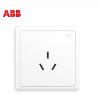 ABB AO206 86型三孔空调插座面板
