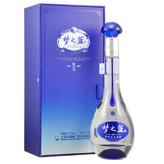 洋河(YangHe) 蓝色经典 梦之蓝M3 45度 单瓶盒装白酒 500ml 口感绵柔浓香型