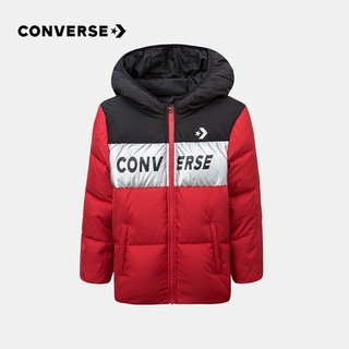 Converse 匡威 儿童白鸭绒保暖连帽羽绒服