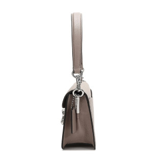 COACH 蔻驰 Tabby系列 女士抛光鹅卵石纹手提单肩包 73995 LHTAU 咖色 中号