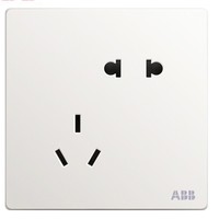 ABB 轩致系列 86型五孔5只装插座 白色