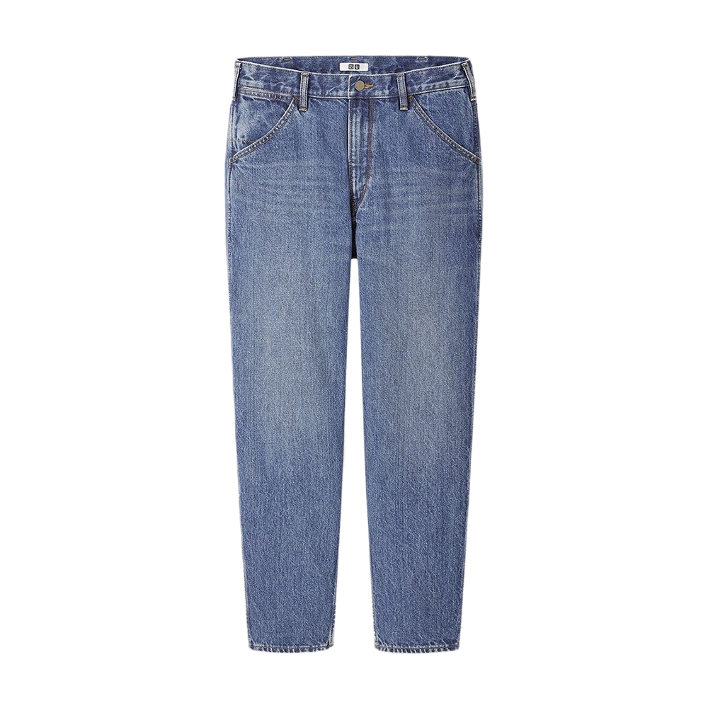 uniqlo优衣库430607男士宽腿窄口牛仔裤