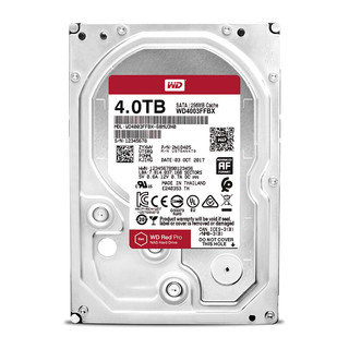 Western Digital 西部数据 红盘Pro系列 3.5英寸企业级硬盘 4TB 256MB(7200rpm、PMR)WD4003FFBX