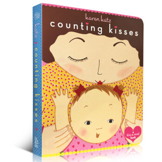 Counting Kisses 数亲亲卡伦.卡茨纸板翻翻书Karen Katz 送音频 纸版书