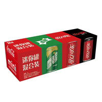 Coca-Cola 可口可乐 碳酸饮料组合装 3口味 200ml*12罐（可乐+雪碧+无糖可乐）迷你罐