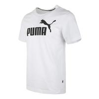 PUMA 彪马 ESS LOGO系列 男子运动T恤 844642-02 白色 XL