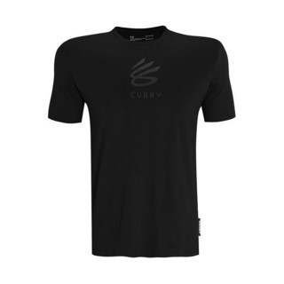 UNDER ARMOUR 安德玛 Curry Logo系列 男子运动T恤 1357001-001 黑色 M