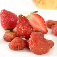 新货草莓干 果脯蜜饯  100g*3袋