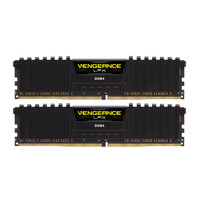 USCORSAIR 美商海盗船 复仇者LPX系列 DDR4 4000MHz 台式机内存 马甲条 黑色 32GB 16GBx2 CMK32GX4M2Z4000C18