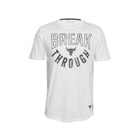 UNDER ARMOUR 安德玛 Project Rock系列 男子运动T恤 1357191-112 白色 XXXL