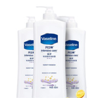 Vaseline 凡士林 倍护系列 特润修护清香润肤露 400ml*3