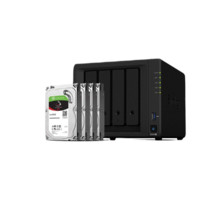 Synology 群晖 DS920+ 4盘位 NAS存储 黑色（J4125 4GB 10TB*4）