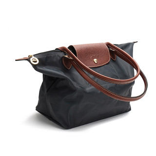 LONGCHAMP 珑骧 Le Pliage系列 ORIGINAL 女士单肩包 L2605089300 金属灰 中号