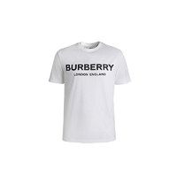 BURBERRY 博柏利 男士纯棉圆领短袖T恤80260171 白色 L