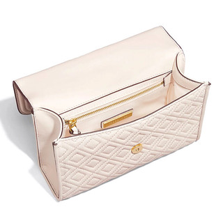 TORY BURCH 汤丽柏琦 Fleming系列 女士羊皮斜挎包 43834 107 米白 小号