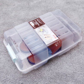 Citylong 禧天龙 H-7098 透明塑料收纳鞋盒 4个装 37*22.5*14cm 极光蓝