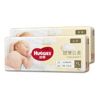 HUGGIES 好奇 金装纸尿裤XL108片(12-17kg)加大号婴儿尿不湿超薄柔软大吸力透