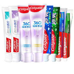 Colgate 高露洁 全面口腔护理超值牙膏套装 8支*157g （赠纤柔牙刷*5 奇绩修护18g*2 小漱口水*2）