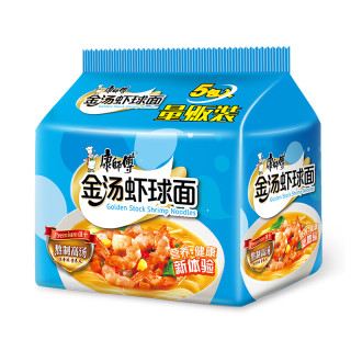 康师傅 金汤虾球面 海鲜味 袋装