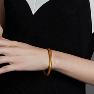 chow tai fook 周大福 传承系列 f208990 女士古法足金手镯 60mm 32.