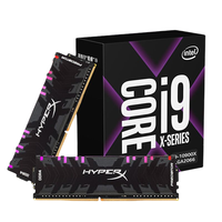 intel 英特尔 酷睿十代系列 i9-10900X CPU处理器+金士顿 Predator 掠食者系列 DDR4 3200MHz 台式机内存 16GB(8G×2)  RGB 套装