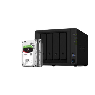 Synology 群晖 DS920+ 4盘位 NAS存储 黑色（J4125 4GB 12TB*2）