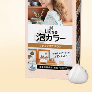 Kao 花王 liese prettia系列 泡沫染发剂 #棉花糖棕 1盒