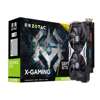 ZOTAC 索泰 GeForce GTX 1660 Super 6GD6 X-GAMING OC PRO 显卡 6GB 黑色