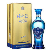 YANGHE 洋河 海之蓝 绵柔浓香型 高度白酒 52度旗舰版 520ml*6瓶 整箱装