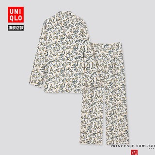 UNIQLO 优衣库 432001 女装缎纹花式睡衣 