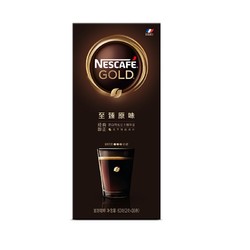 雀巢（Nestle) 金牌 速溶黑咖啡 至臻原味 咖啡粉微研磨2gx30条 法国进口