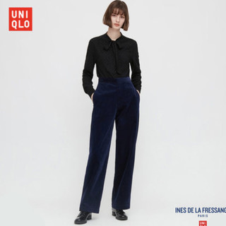 UNIQLO 优衣库 430504 女士灯芯绒宽腿裤