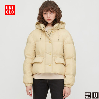 历史低价：UNIQLO 优衣库 431585 女士连帽棉服