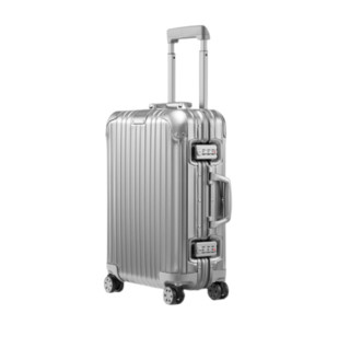 RIMOWA 日默瓦 ORIGINAL系列双杆竖条纹铝镁合金TSA海关锁搭扣拉杆箱92552004银色20英寸