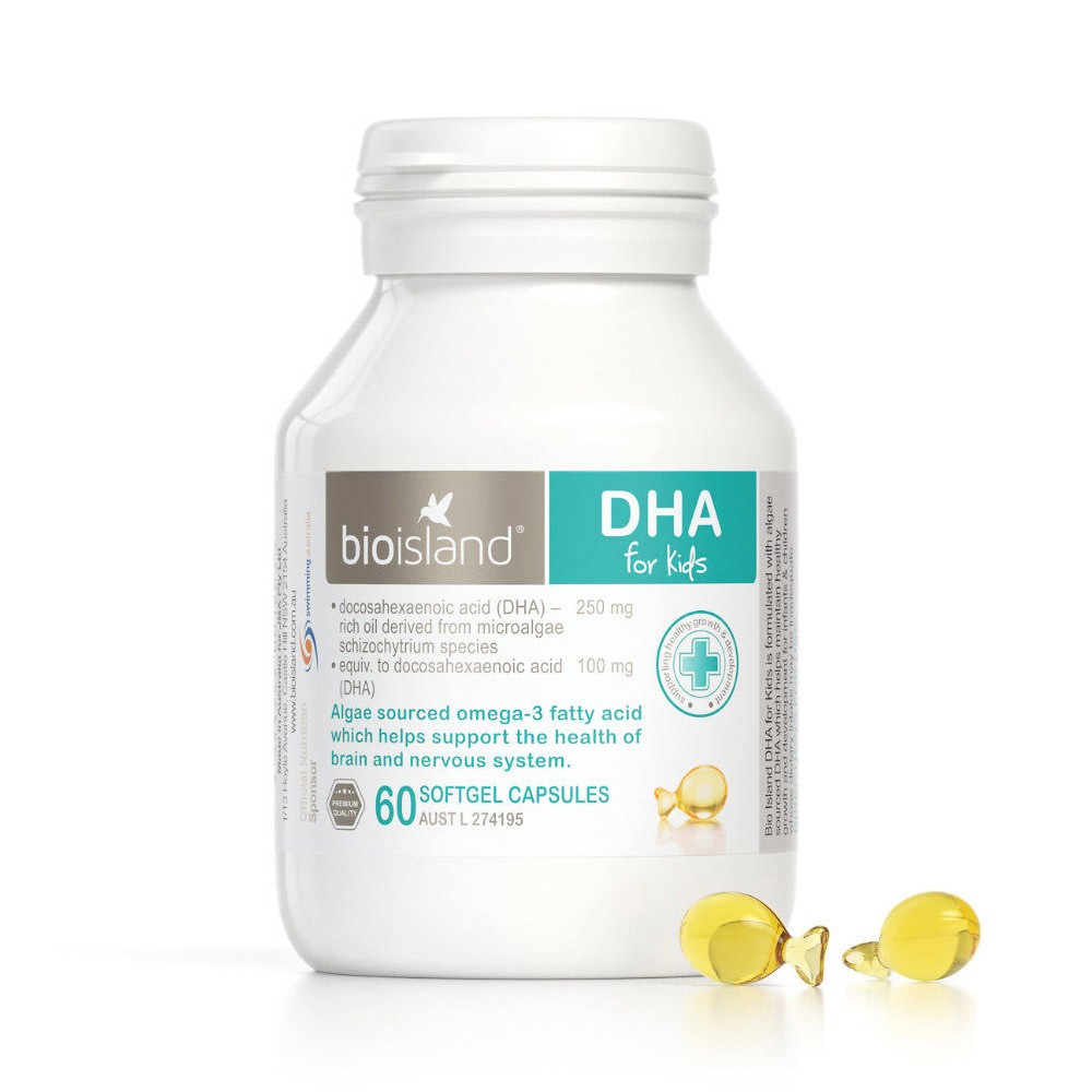 bioisland佰澳朗德婴幼儿海藻油dha胶囊60粒