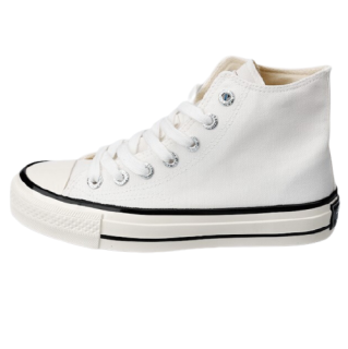 feiyue飞跃男女款高帮帆布鞋d2147白色38