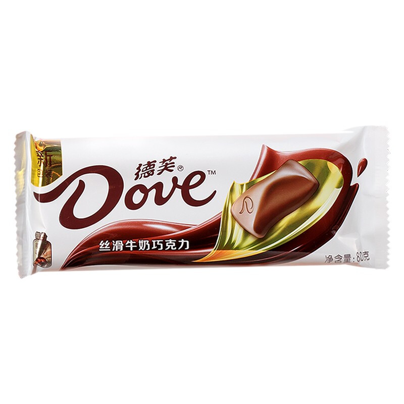dove德芙丝滑牛奶巧克力80g6件