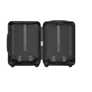 RIMOWA 日默瓦 ESSENTIAL SLEEVE系列双杆竖条纹聚碳酸酯TSA海关锁拉链拉杆箱84252634哑黑色21英寸