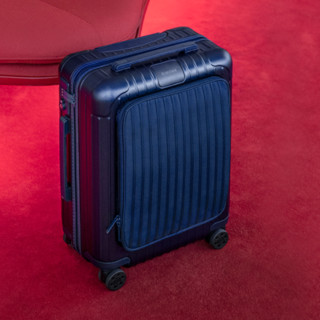 RIMOWA 日默瓦 ESSENTIAL SLEEVE系列双杆竖条纹聚碳酸酯TSA海关锁拉链拉杆箱84252634哑蓝色20英寸