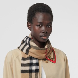 BURBERRY 博柏利 男女款羊绒围巾 70181731 典藏米色 169*30cm