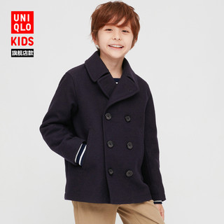 优衣库 童装 双排扣大衣 428815 UNIQLO