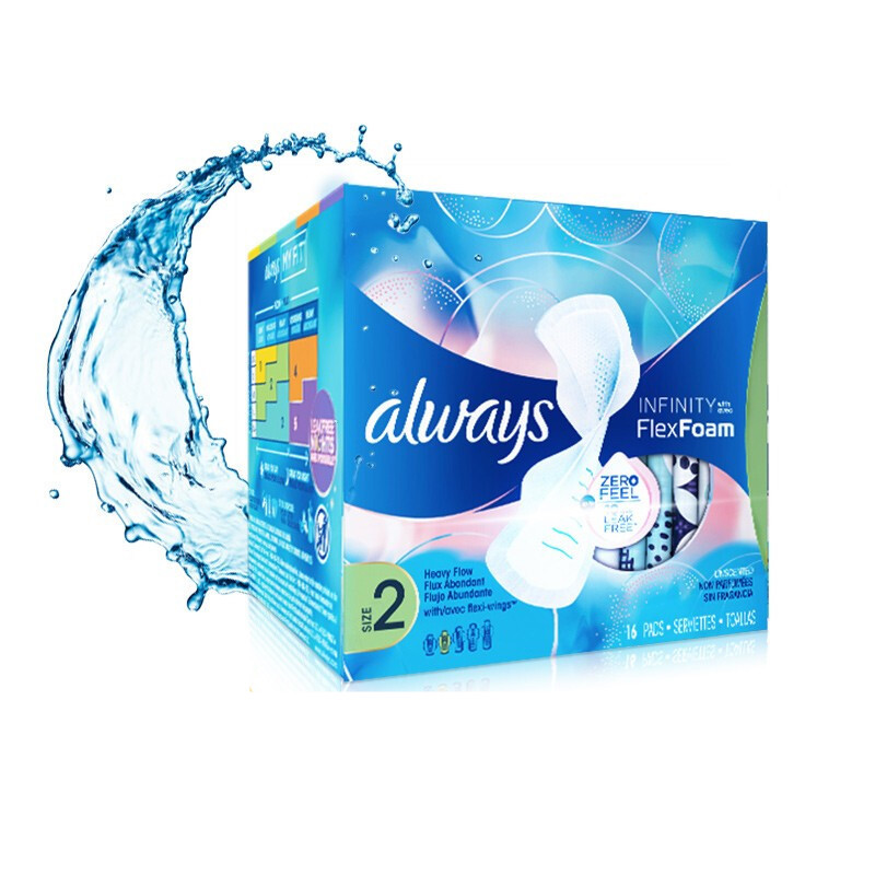 whisper护舒宝未来感极护夜用液体卫生巾16片5件