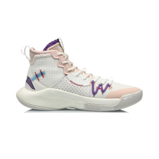 lining李宁音速8系列男子篮球鞋abaq1073云雾白柔玫瑰粉415