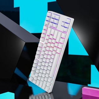 ikbc F400 87键 有线机械键盘 白色 RGB 黑轴