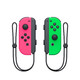 PLUS会员：Nintendo 任天堂 海外版 Joy-con 游戏手柄 电光粉红&光绿
