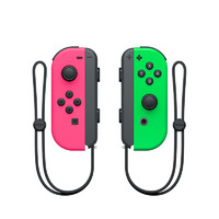 PLUS会员：Nintendo 任天堂 海外版 Joy-con 游戏手柄 电光粉红&光绿