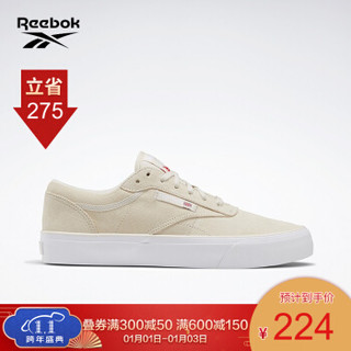 Reebok锐步CLUB C VULC男女低帮系带帆布休闲鞋 G57850_米色 44